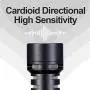 SAIREN Vlog Video On Camera Microphone Cardioid Directional Plug and Use Broadcast Mic High Sensitivity for Canon Nikon Panasonic Fuji Sony A7 III etc DSLR/Camera for iPhone 11 Pro Max Smartphone
