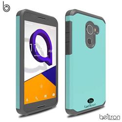 BELTRON Jitterbug Smart2 Case, Slim Protective Phone Cover, Dual Layer Protection Hybrid Rugged Case Case for Jitterbug Smart 2 Easy-to-Use 5.5” Smartphone for Seniors by GreatCall (Teal Mint)