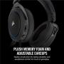 CORSAIR HS50 - Stereo Gaming Headset - Discord Certified Headphones - Designed to Work with Playstation 4 (PS4) - Blue