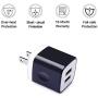 USB Wall Charger,USB Cubes,Sicodo 3-Pack Universal Travel 2.1A Dual Port Plug Charging Block Compatible with iPhone X/8/7/6,Tablet, Samsung Galaxy S10,S10+,S9,S8, S7 S6 Edge, HTC, LG, Sony, Nokia
