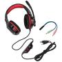 Mengshen Over Ear Gaming Headset with Microphone, Noise Isolation, Volume Control, LED Light - Compatible with PS4 Laptop PC Mac Computer Smartphones - G7500 Red