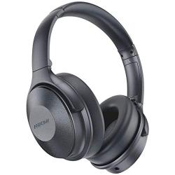 Mpow 45Hrs Active Noise Cancelling Headphones, H17 New Bluetooth Headphones Over Ear, Built-in Mic, Quick Charge, Deep Bass, Wired/Wireless Headset for Travel, Online Class, Home Office, TV