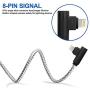 iPhone Charger Cable (5 Pack, 3FT/6FT/10FT) - MFi Certified - Fast iPhone Charging Cable Long Cord Compatible iPhone XS/Max/XR/X/8/8 Plus/7/7 Plus/6/6 Plus/6S/6S Plus More (Gray White)
