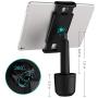 Car Cup Holder Tablet Mount, AHK Universal Tablet & Smartphone Car Cradle Holder for iPad Pro/Air/Mini, Kindle,Tablets Nintendo Switch Smartphones, Compatible with 4.4" to 11" Devices