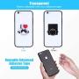 Phone Ring Transparent Cell Phone Ring Holder 360 Degree Rotation 180 Degree Flip Phone Ring Grip Finger Ring Stand Kickstand Compatible Various Mobile Phones or Phone Cases (Transparent)