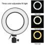 Leyeet 6 Inch Ring Shape Photography Lighting 3 Colors Adjustable Fill Light USB Interface