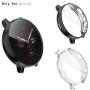 Fvlerz for Samsung Galaxy Watch Active 2 Screen Protector 40mm,All-Around TPU Anti-Scratch Case Soft Protective Bumper Cover for Samsung Galaxy Watch Active 2 Smartwatch (Clear+Black, 40mm)
