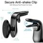 Magnetic Car Phone Mount-FLOVEME Upgraded L Type Clip Air Vent Cell Phone Holder-for Car N52 Magnet 360 Degree GPS Holder Mount for iPhone 11 Pro Max XR XS X 8 7 Plus Samsung Galaxy Note 10 S9 S8