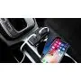 Car Charger with Dual USB, 3 Cigarette Lighter Sockets,Adapter with Voltmeter Monitor fit for 12V,24V Car,Compatible for iPhone,LG,HTC,Samsung,BlackBerry and More