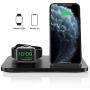 Seneo 2 in 1 Wireless Charger, Dual Wireless Charging Station with iWatch Charger Stand for iWatch 5/4/3/2, 7.5W Qi Fast Charger for iPhone 11/11 Pro Max/XR/XS/X/8/8P (No iWatch Cable or Adapter)