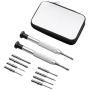 ETopLike Screwdrivers Kit Repair Tool for Eyeglass/Glasses/Watch/Cellphone/Clock (12PCS, Travel Pocket)