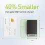 World’s Smallest 3-Port Laptop Wall Charger 65W USB-C & USB-A | Quick Charges: Laptops, Smartphones & Tablets Simultaneously | Includes Braided 5ft USB-C Cable | Made in NYC & Includes 18m Warranty