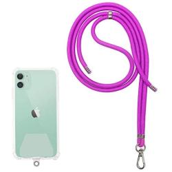 takyu Phone Lanyard, Universal Cell Phone Lanyard with Adjustable Nylon Neck strap, Phone Tether Safety Strap Compatible with Most Smartphones with Full Coverage Case (Purple)