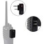 HYS Radio Wireless Bluetooth Earpiece Walkie Talkie Headset Wireless Dongle 2 Way Radio Earpiece for Two Way Radio Kenwood Baofeng UV-5R/888S/UV-5R (Black)