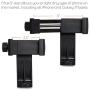 2 Pack Phone Mount Tripod Adapter - Universal Cell Phone Clamp Holder, Tripod Firm Attachment for iPhone, Galaxy and Other Smartphones