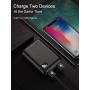 Portable Charger 10000mAh, AINOPE LED Display One of The Smallest and Lightest 10000mAh External Battery, 2 USB Outputs External Battery Pack/Travel Power Bank/Phone Backup for iPhone Samsung and more