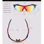 Wonzone Polarized Sports Sunglasses UV400 with 5 Interchangeable Lenes for Men Women Cycling Running Driving Fishing Golf Baseball Glasses
