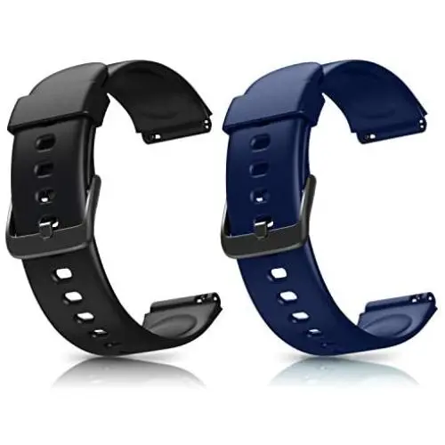 Letsfit ID205L Smart Watch Bands, Adjustable Smartwatch Replacement Straps for ID205L Sport Watch, Replacement Accessory Bandst with 2 Pack, Black+Blue Letsfit ID205L Smart Watch Bands, Adjustable Smartwatch Replacement Straps for ID205L Sport Watch, Replacement Accessory Bandst with 2 Pack, Black+Blue