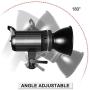 GVM LED Video Light, 90W bi-Color 3200K-5600K Temperature Spotlight, App Control, Studio Light for Outdoor Shooting, Studio Photography, YouTube Video Filming, Wedding.