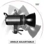 GVM LED Video Light, 90W bi-Color 3200K-5600K Temperature Spotlight, App Control, Studio Light for Outdoor Shooting, Studio Photography, YouTube Video Filming, Wedding.