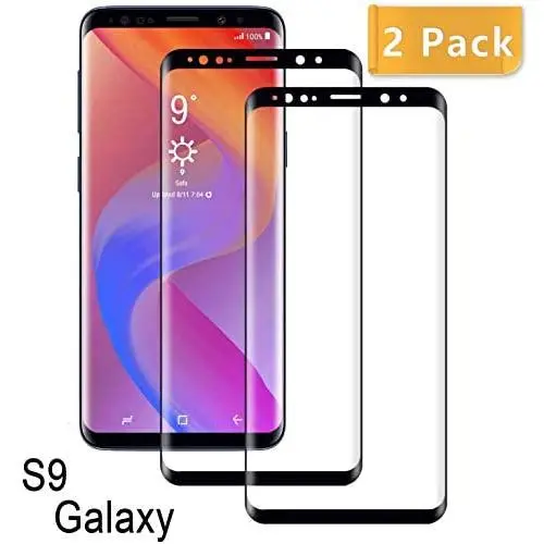 Galaxy S9 Screen Protector,(2-Pack) Tempered Glass Screen Protector [Force Resistant up to 11 pounds] [Full Screen Coverage] [Case Friendly] for Samsung S9(5.8&quot)