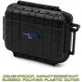 CASEMATIX Protective Travel Case Compatible with ZOLEO Satellite Communicator - Crushproof & Waterproof Case Compatible with ZOLEO Satellite Phone Accessory, Charging Cable and Carabiner - Case Only
