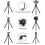 Phone Tripod, Flexible Cell Phone Selfie Stick Tripod, Camera Octopus Tripod Stand Holder with Wireless Remote and Foldable Phone Clip, Compatible with iPhone/Android/DSLR/GoPro Camera