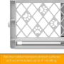 North States MyPet Paws 40" Portable Pet Gate: Expands & locks In place with no tools. Pressure Mount. Fits 26"- 40" wide (23" tall, Light Gray)
