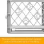 North States MyPet Paws 40&quot Portable Pet Gate: Expands & locks In place with no tools. Pressure Mount. Fits 26&quot- 40&quot wide (23&quot tall, Light Gray)