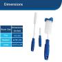 PetSafe Drinkwell Dog and Cat Water Fountain Cleaning Kit, 3 Brushes,blue,1 3/8, 1 5/8, 2 brushes PetSafe Drinkwell Dog and Cat Water Fountain Cleaning Kit, 3 Brushes,blue,1 3/8, 1 5/8, 2 brushes