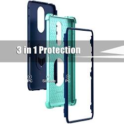 Coolpad Legacy Case, lovpec Ring Magnetic Holder Kickstand Phone Cover Case for Coolpad Legacy 2019 (Navy)