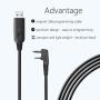 Tenway Baofeng USB Programming Cable Win 7/10, 64Bit for Baofeng Radio UV-5R, BF-888S, H-777 with Driver CD