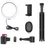 8" LED Selfie Ring Light for Live Stream/Makeup/YouTube Video, Dimmable Beauty Ringlight with Tripod Stand and Phone Holder Compatible with iPhone/Android 8" LED Selfie Ring Light for Live Stream/Makeup/YouTube Video, Dimmable Beauty Ringlight with Tripod Stand and Phone Holder Compatible with iPhone/Android