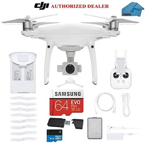 DJI Phantom 4 PRO V2.0 Quadcopter Drone with 1-inch 20MP 4K Camera KIT, 64gb Micro SD with Must Have Accessories