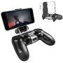 ADZ Black PS4 Phone Mount Smart Clip for PS4 Slim and PS4 Pro Controller Perfect for PS4 Remote Play