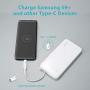 ROMOSS 10000mAh Portable Charger with Built-in Cable, 3 Input & 3 Output Power Bank with Type-C Adapter Compatible for iPhone 11, iPhone Xs, iPhone 8, iPhone 7, Samsung S20