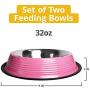 American Pet Supplies Dog Bowls, Set of 2 Non Skid & Non Tip Bowls for Puppies and Dogs