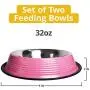 American Pet Supplies Dog Bowls, Set of 2 Non Skid & Non Tip Bowls for Puppies and Dogs