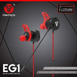 FANTECH EG1 in-Ear Gaming Earplugs - Black/Red