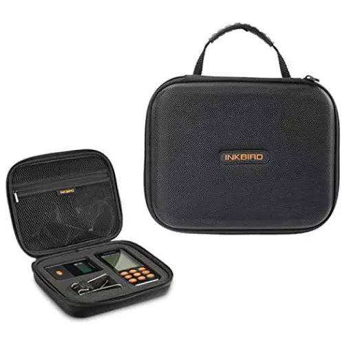 Inkbird Portable Hard Travel Storage Carrying Case Compatible for IRF-4S Wireless Grill Thermometer, with Shockproof, Dustproof and Waterproof Surface, 8.8 x 6.8 x 2.4 inches, Black Inkbird Portable Hard Travel Storage Carrying Case Compatible for IRF-4S Wireless Grill Thermometer, with Shockproof, Dustproof and Waterproof Surface, 8.8 x 6.8 x 2.4 inches, Black