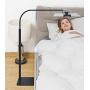 Creatop Tablet Floor Stand with Flexible Gooseneck and Stable Aluminum Base Suitable for 3.5” - 11” Smart Phone & Tablet Black