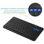 Arteck HB220B Universal Backlit 7-Colors & Adjustable Brightness Multi-Device Slim Portable Wireless Bluetooth 3.0 Keyboard for iOS, Android, Windows Tablet PC Smartphone Built in Rechargeable Battery