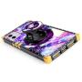 Bitobe Luxury Square Phone Case iPhone 11 6.1 Inch 2019 Retro Elegant Soft TPU Design Cover (Purple Galaxy Diamond Lips)