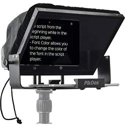 Portable Adjustable Ipad Teleprompter Kit for iPhone Tablet Smartphone 12 Inch Beam Splitter Glass with Carry Case No Assembly Required