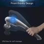 TYMO WHITE WHALE Handheld Massager - Heat Therapy Massager with Silicone Nodes for Comfortable use, Powerful (3600 RPM) Deep Tissue Percussion for Pain Relief, Cover 90% Body Massage
