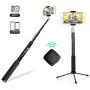 Fotopro 36" Selfie Stick with Bluetooth Remote Cliker, Phone Tripod Mount, Removable Mini Tripod, Extendable Monopod Travel Tripod Stand for Android Smartphone iPhone Samsung Galaxy Huawei Fotopro 36" Selfie Stick with Bluetooth Remote Cliker, Phone Tripod Mount, Removable Mini Tripod, Extendable Monopod Travel Tripod Stand for Android Smartphone iPhone Samsung Galaxy Huawei