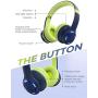 Mpow CH9 Kids Bluetooth Headphones with Microphone & LED Light, Bluetooth 5.0, 15Hours Playing Wireless Foldable Headset w/Mic, Volume Limited 85dB-95dB for PC/Cellphone/TV/School