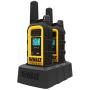 DEWALT DXFRS300 1 Watt Heavy Duty Walkie Talkies - Waterproof, Shock Resistant, Long Range & Rechargeable Two-Way Radio with VOX (2 Pack)