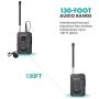Movo WMX-7 VHF 12-Channel Wireless Lavalier Microphone System with 1 Receiver, 1 Transmitter, and 1 Lapel Microphone Compatible with DSLRs, iPhone/Android Smartphones, and Tablets (130ft Audio Range)