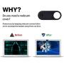 Laptop Webcam Cover Slide, Ultra Thin Round Hole Laptop Camera Cover Slide Blocker for Computer MacBook Pro iMac PC Tablet Notebook Surface Pro Echo Show Camera, Not Support Cell Phone